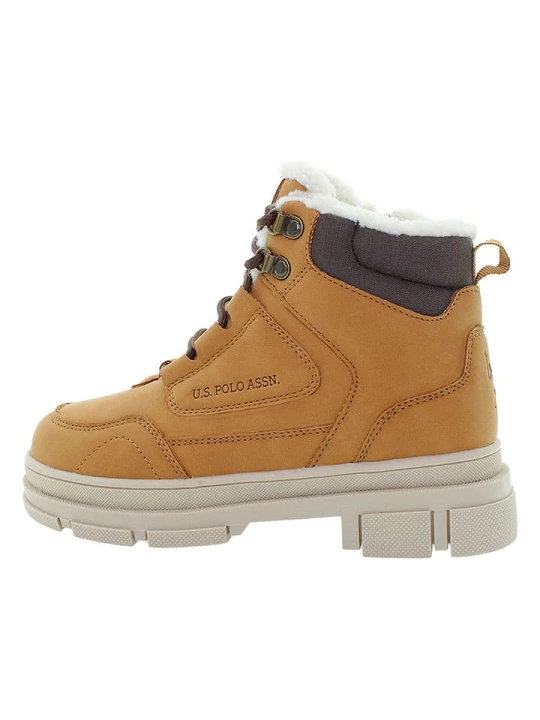 Zdjęcie produktu U.S. Polo Assn. Botki w kolorze jasnobrązowym rozmiar: 29