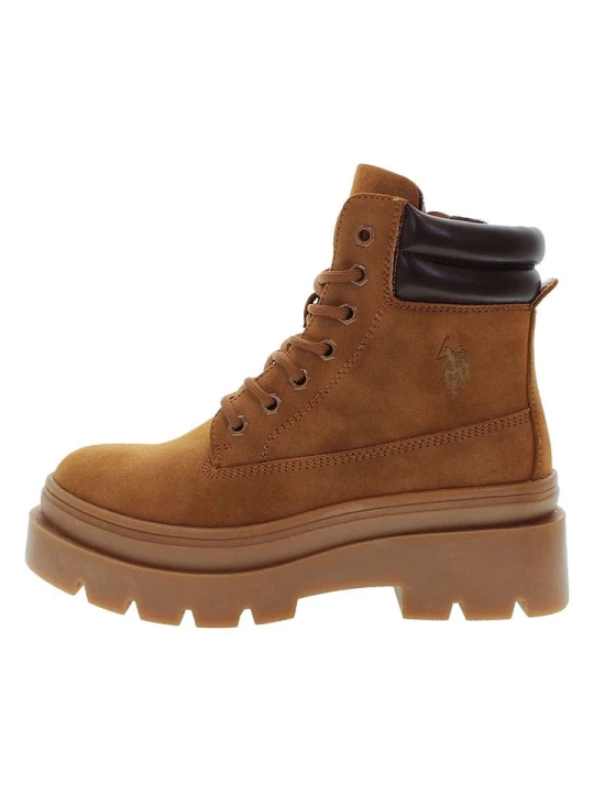 Zdjęcie produktu U.S. Polo Assn. Botki w kolorze jasnobrązowym rozmiar: 35