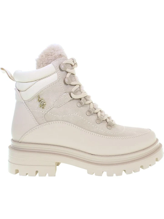 Zdjęcie produktu U.S. Polo Assn. Botki w kolorze kremowym rozmiar: 40