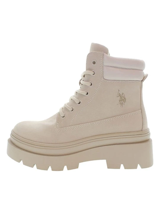 Zdjęcie produktu U.S. Polo Assn. Botki w kolorze kremowym rozmiar: 36