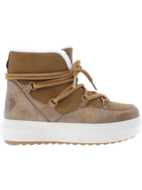 Zdjęcie produktu U.S. Polo Assn. Botki zimowe w kolorze jasnobrązowym rozmiar: 39