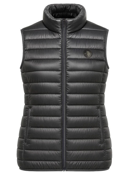 Zdjęcie produktu U.S. Polo Assn. Kamizelka pikowana w kolorze antracytowym rozmiar: XL