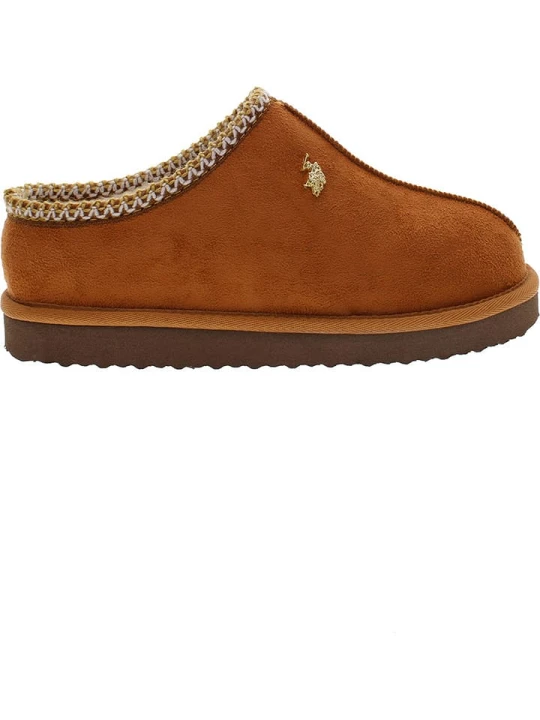 Zdjęcie produktu U.S. Polo Assn. Kapcie w kolorze jasnobrązowym rozmiar: 36
