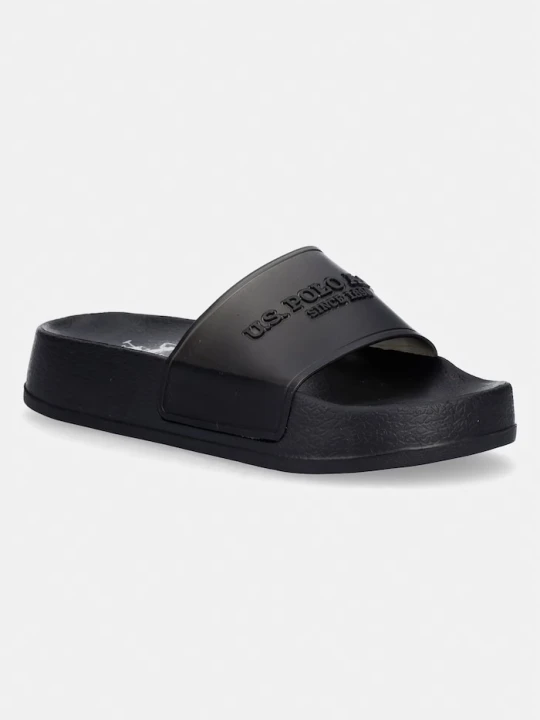 Zdjęcie produktu U.S. Polo Assn. klapki na platformie damskie AMAMI009C czarny