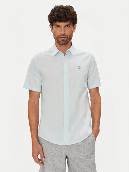 Zdjęcie produktu U.S. Polo Assn. Koszula MUP3254 Błękitny Regular Fit Niebieski jasny