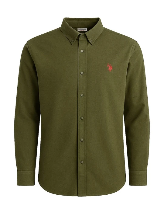 Zdjęcie produktu U.S. Polo Assn. Koszula - Regular fit - w kolorze oliwkowym rozmiar: XL