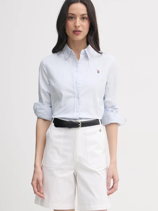 Zdjęcie produktu U.S. Polo Assn. koszula STRIPE STRETCH CLASSIC FIT OXFORD niebieski