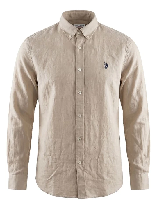 Zdjęcie produktu U.S. Polo Assn. Koszula w kolorze beżowym rozmiar: 3XL