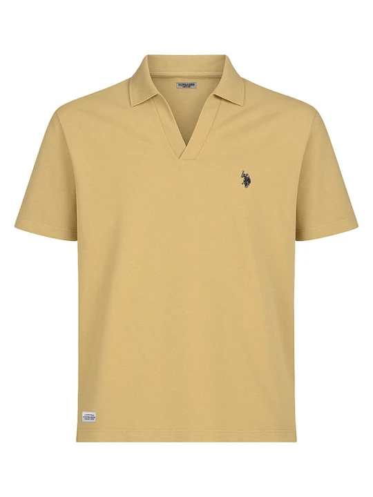 Zdjęcie produktu U.S. Polo Assn. Koszulka polo w kolorze beżowym rozmiar: L