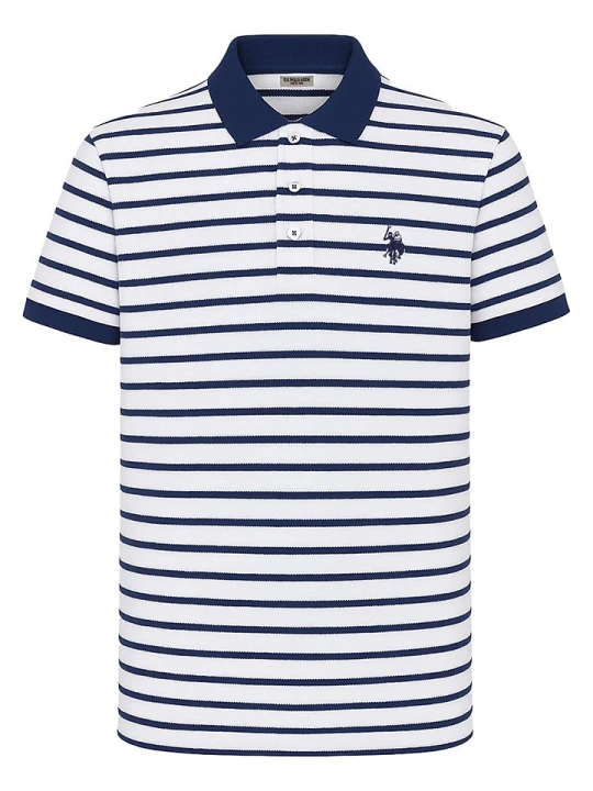 Zdjęcie produktu U.S. Polo Assn. Koszulka polo w kolorze biało-granatowym rozmiar: XL