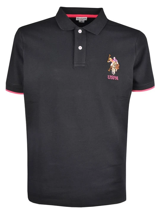 Zdjęcie produktu U.S. Polo Assn. Koszulka polo w kolorze czarnym rozmiar: M