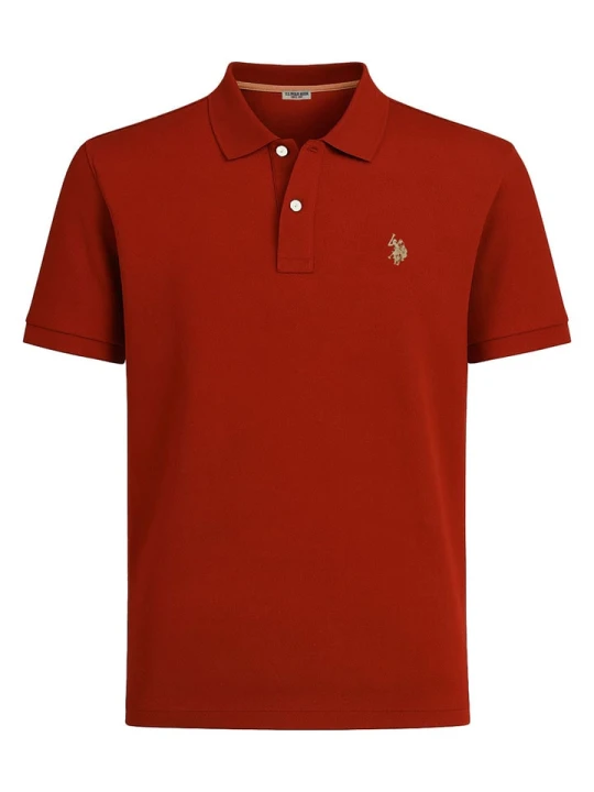 Zdjęcie produktu U.S. Polo Assn. Koszulka polo w kolorze czerwonobrązowym rozmiar: M