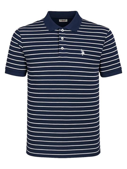 Zdjęcie produktu U.S. Polo Assn. Koszulka polo w kolorze granatowo-białym rozmiar: 3XL