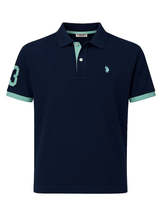 Zdjęcie produktu U.S. Polo Assn. Koszulka polo w kolorze granatowym rozmiar: XXL
