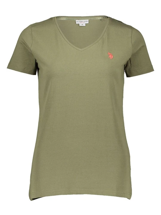 Zdjęcie produktu U.S. Polo Assn. Koszulka w kolorze khaki rozmiar: M
