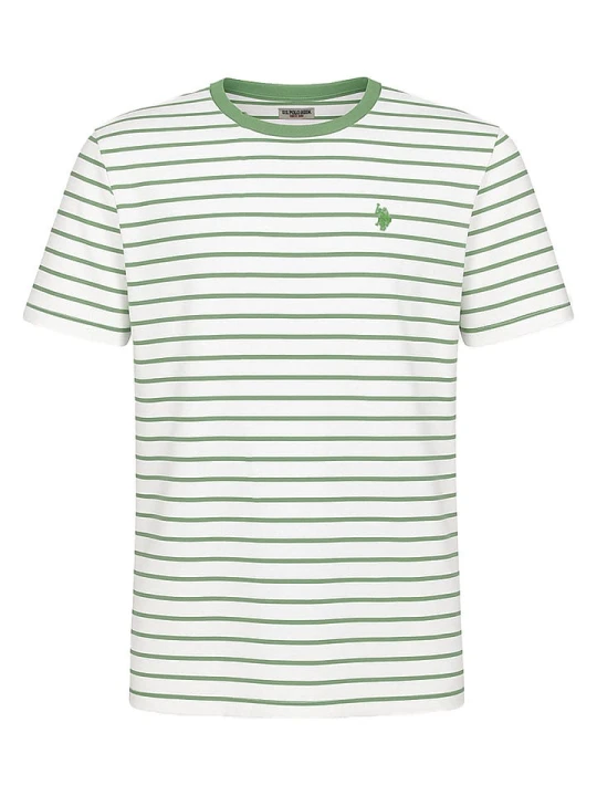Zdjęcie produktu U.S. Polo Assn. Koszulka w kolorze zielono-białym rozmiar: 3XL