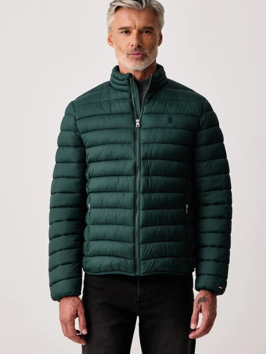 Zdjęcie produktu U.S. Polo Assn. kurtka męska LIGHTWEIGHT BOUND QUILTED zielony