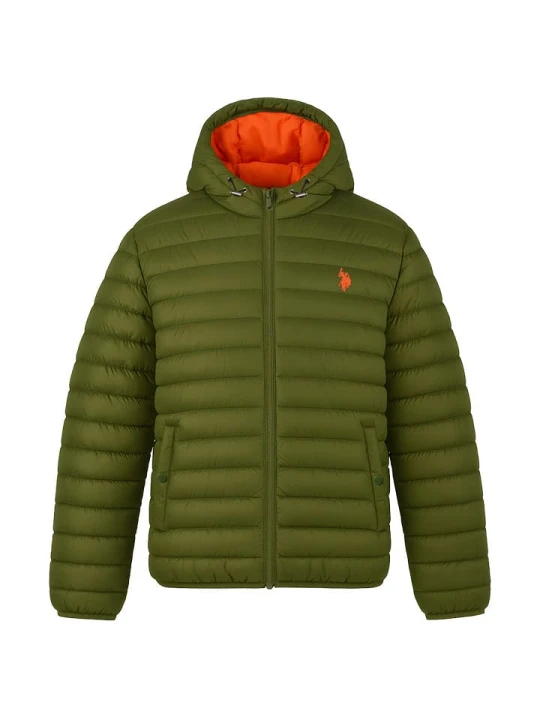 Zdjęcie produktu U.S. Polo Assn. Kurtka pikowana w kolorze oliwkowym rozmiar: XXL