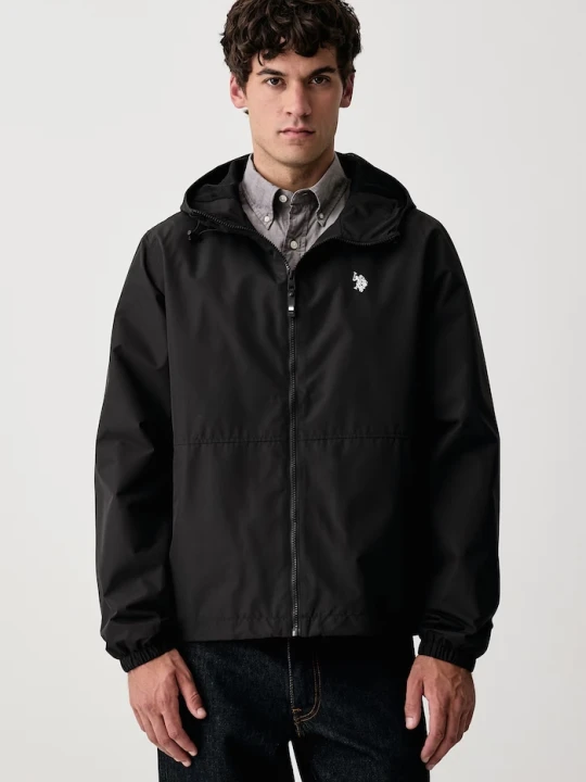 Zdjęcie produktu U.S. Polo Assn. kurtka przejściowa męska Hooded Windbreaker czarny