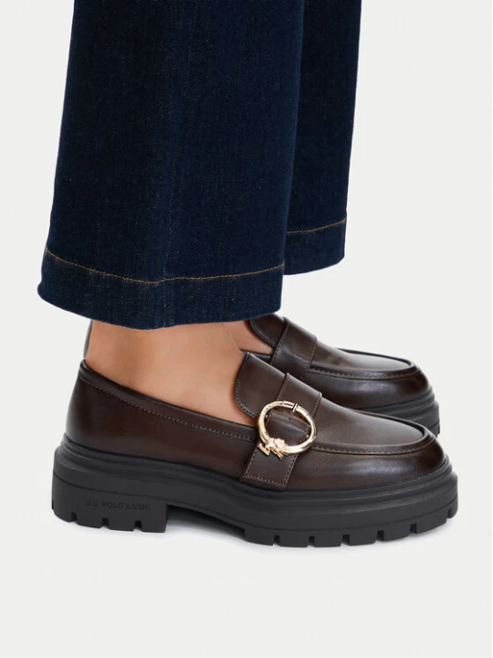 Zdjęcie produktu U.S. Polo Assn. Loafersy EO-SVETA001W / GY1 Brązowy ciemny