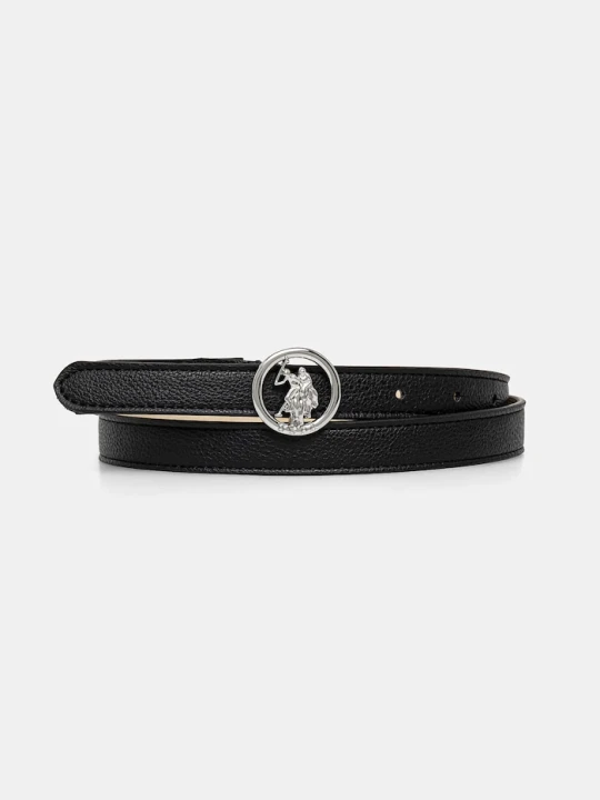Zdjęcie produktu U.S. Polo Assn. pasek damski z imitacji skóry czarny