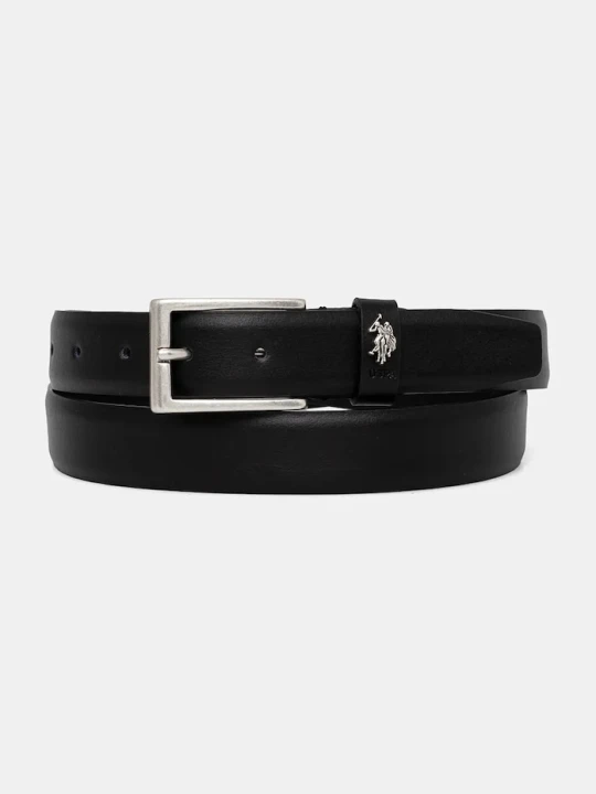 Zdjęcie produktu U.S. Polo Assn. pasek skórzany Hitchcock czarny