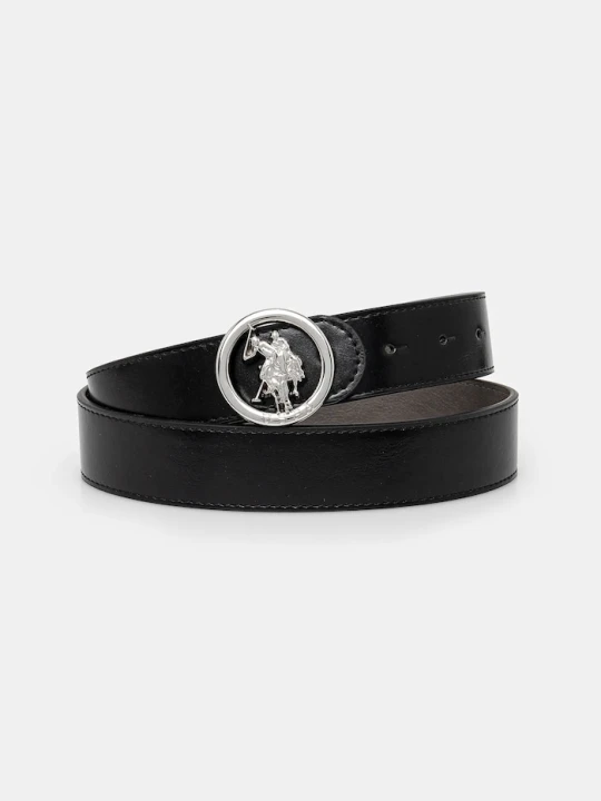 Zdjęcie produktu U.S. Polo Assn. pasek skórzany Marshal czarny