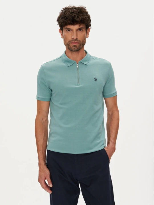 Zdjęcie produktu U.S. Polo Assn. Polo MUP3335 Zielony Regular Fit