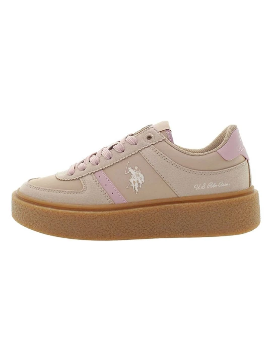 Zdjęcie produktu U.S. Polo Assn. Sneakersy w kolorze beżowo-jasnoróżowym rozmiar: 40