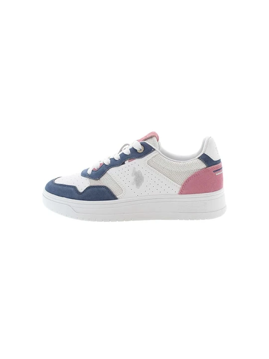 Zdjęcie produktu U.S. Polo Assn. Sneakersy w kolorze biało-granatowo-jasnoróżowym rozmiar: 36