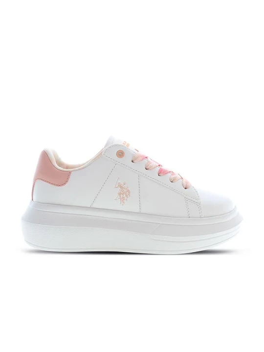Zdjęcie produktu U.S. Polo Assn. Sneakersy w kolorze biało-jasnoróżowym rozmiar: 36