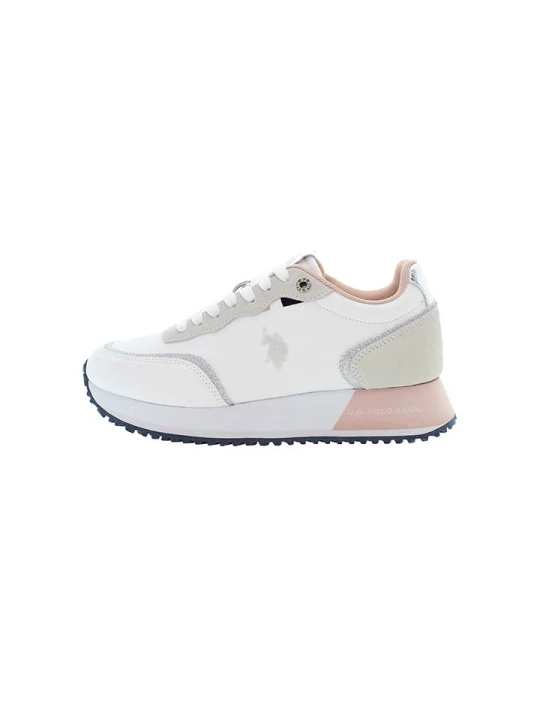 Zdjęcie produktu U.S. Polo Assn. Sneakersy w kolorze biało-jasnoróżowym rozmiar: 37