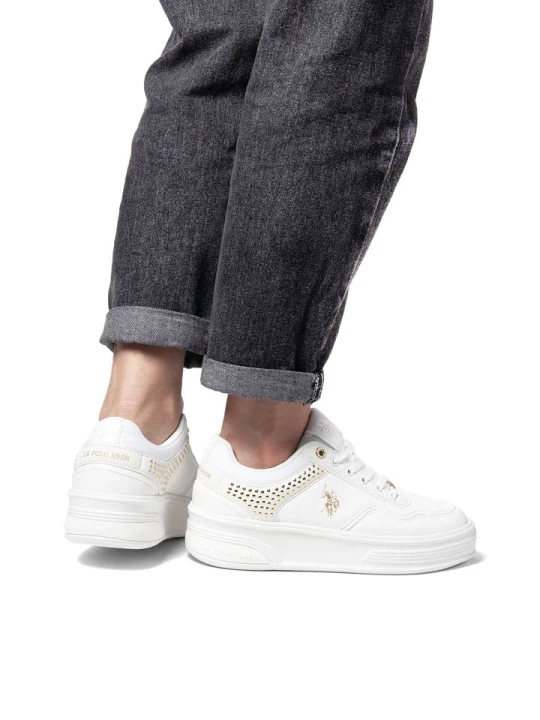Zdjęcie produktu U.S. Polo Assn. Sneakersy w kolorze białym rozmiar: 38