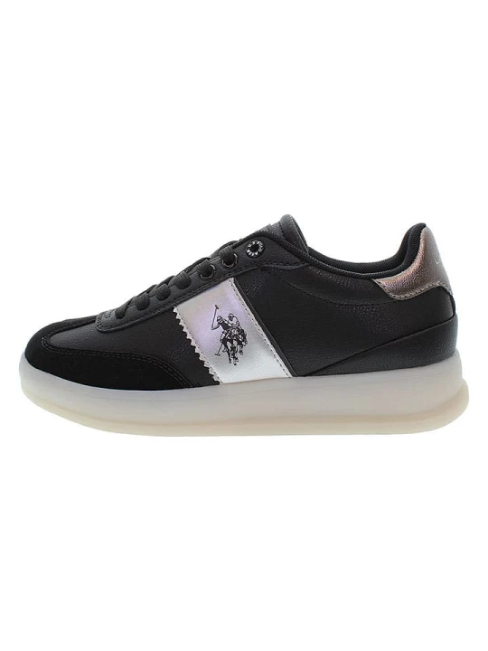 Zdjęcie produktu U.S. Polo Assn. Sneakersy w kolorze srebrno-czarnym rozmiar: 38