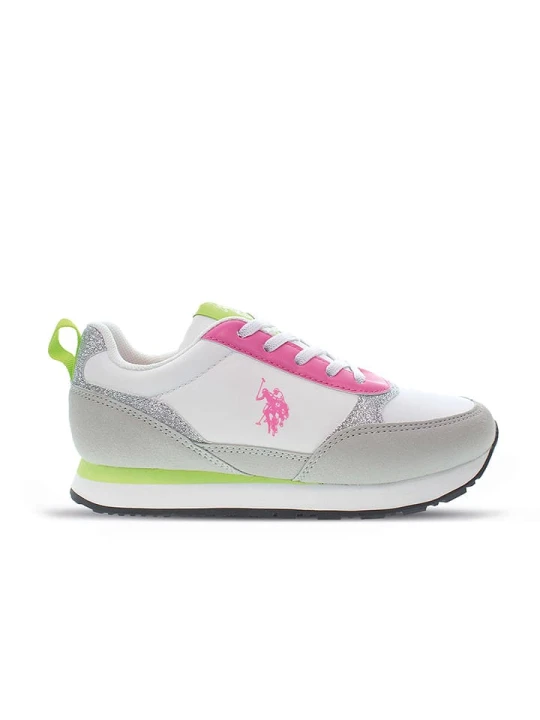 Zdjęcie produktu U.S. Polo Assn. Sneakersy w kolorze szaro-biało-różowym rozmiar: 38