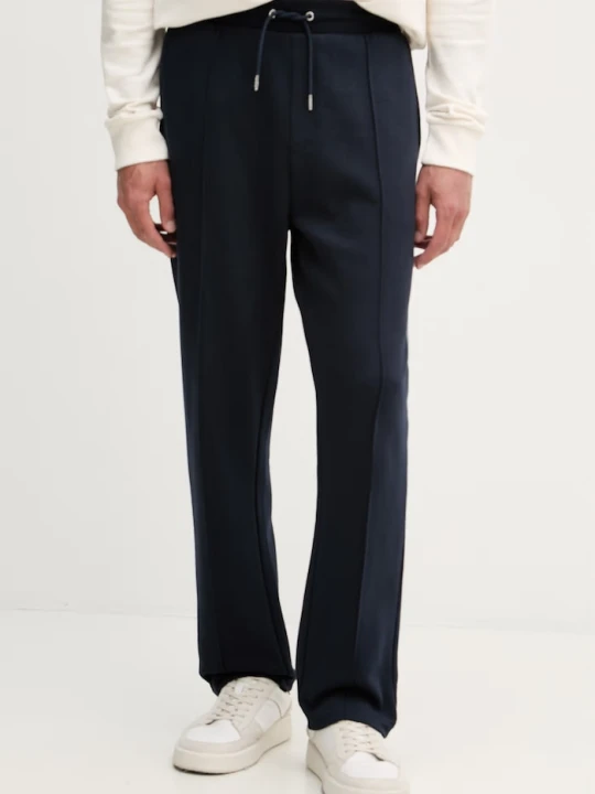 Zdjęcie produktu U.S. Polo Assn. spodnie dresowe męskie z bawełną INTERLOCK PINTUCK JOGGER granatowy