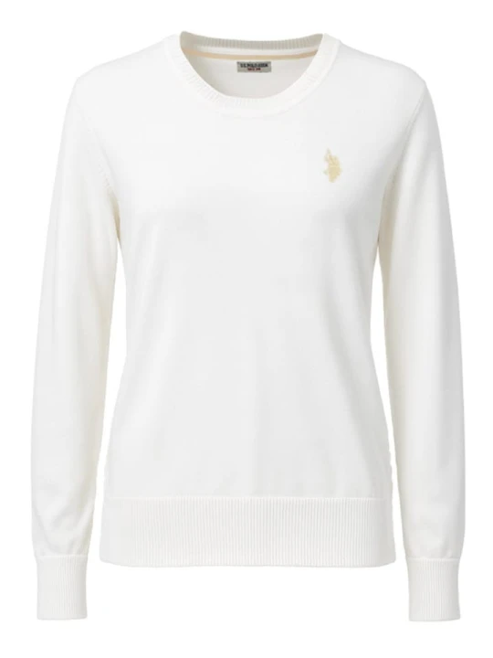 Zdjęcie produktu U.S. Polo Assn. Sweter w kolorze białym rozmiar: S