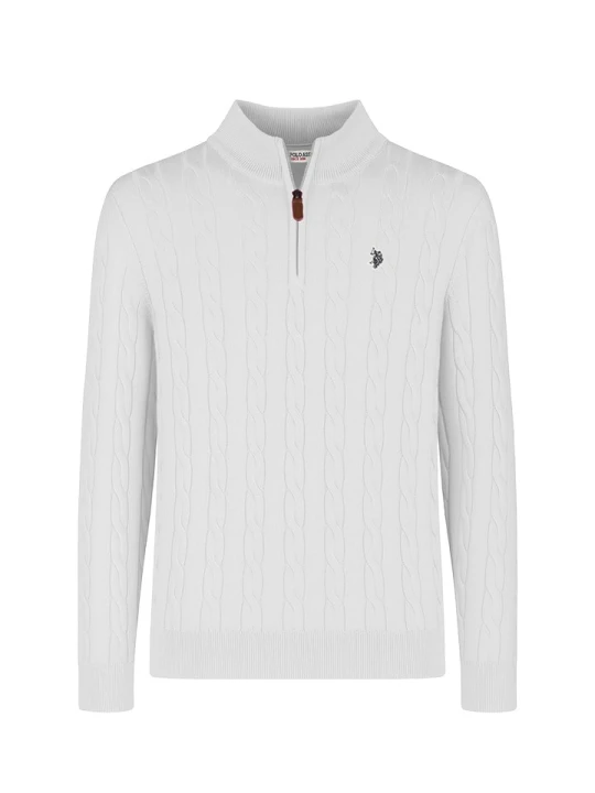 Zdjęcie produktu U.S. Polo Assn. Sweter w kolorze białym rozmiar: L