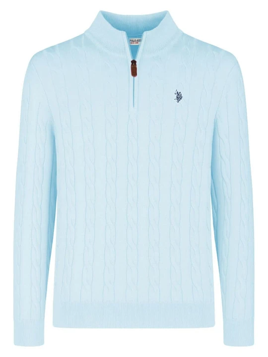 Zdjęcie produktu U.S. Polo Assn. Sweter w kolorze błękitnym rozmiar: XXL