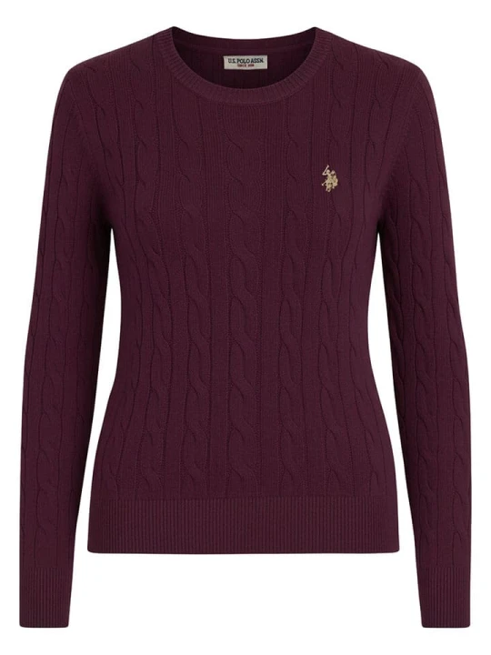 Zdjęcie produktu U.S. Polo Assn. Sweter w kolorze ciemnofioletowym rozmiar: XL