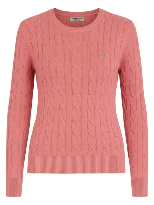 Zdjęcie produktu U.S. Polo Assn. Sweter w kolorze jasnoróżowym rozmiar: M