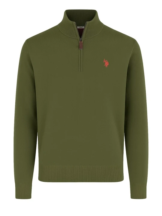 Zdjęcie produktu U.S. Polo Assn. Sweter w kolorze oliwkowym rozmiar: XL