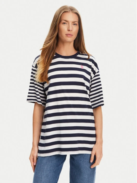 Zdjęcie produktu U.S. Polo Assn. T-Shirt WUP0682 Granatowy Loose Fit