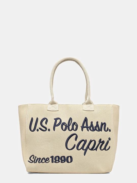 Zdjęcie produktu U.S. Polo Assn. torba bawełniana Pool beżowy