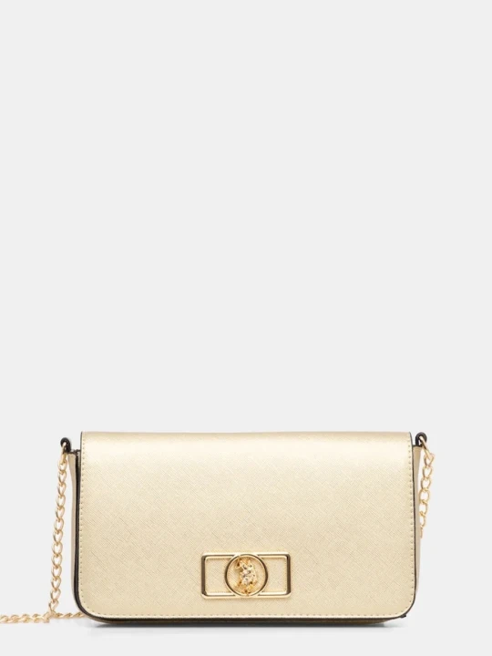 Zdjęcie produktu U.S. Polo Assn. torebka crossbody damska z imitacji skóry Ceremony złoty