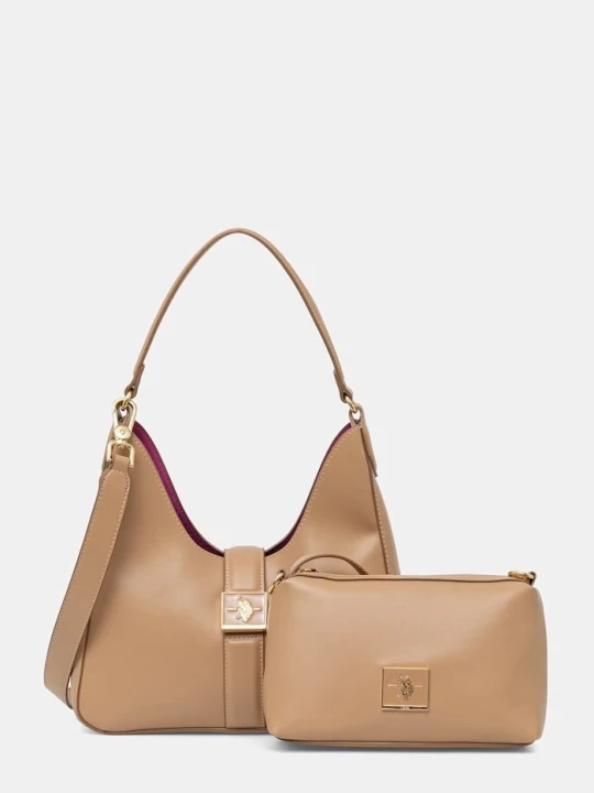 Zdjęcie produktu U.S. Polo Assn. torebka crossbody damska z imitacji skóry MARGARET beżowy
