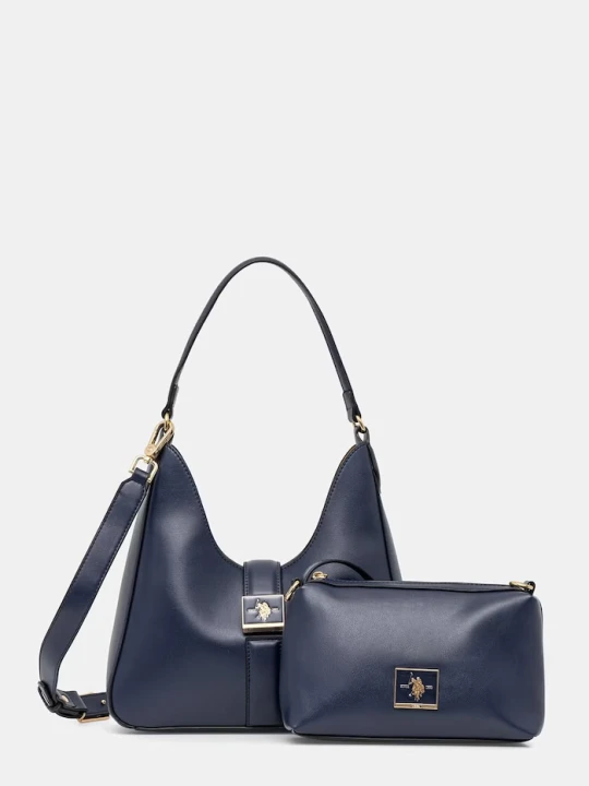 Zdjęcie produktu U.S. Polo Assn. Torebka crossbody damska z imitacji skóry MARGARET granatowy