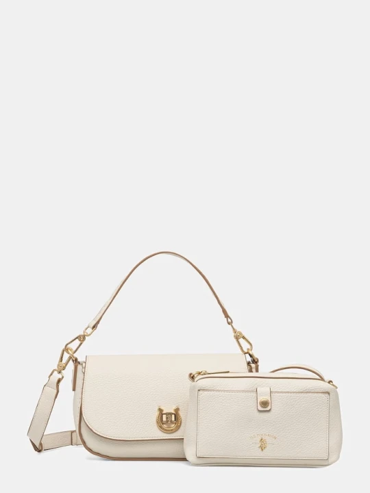 Zdjęcie produktu U.S. Polo Assn. torebka crossbody damska z imitacji skóry Middleton beżowy