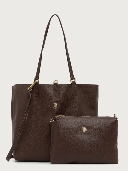 Zdjęcie produktu U.S. Polo Assn. torebka damska z imitacji skóry ROGERSVILLE brązowy