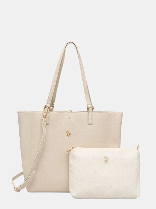 Zdjęcie produktu U.S. Polo Assn. torebka dwustronna Malibu beżowy